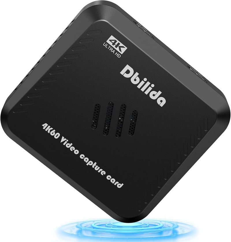 Dbilida HDMI Video Capture Card, Stream Record and HDMI Input Pass Through in 4K 60FPS, 2K 144FPS, 1080P 240FPS Support HDR VRR, RGB24 for iPad, PS5, PS4, Xbox Series X/S, Nintendo Switch, Camera - Image 1